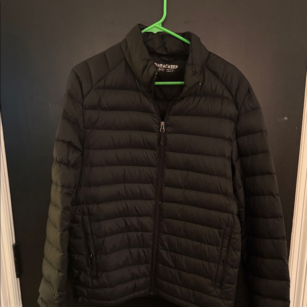 HeatKeep Insulated Jacket - Black with Orange Logo